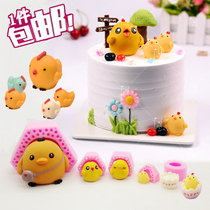 Chicken chocolate silicone mold 3D three-dimensional chicken mousse cake mold