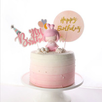 Cake decoration plug cartoon gift Top Hat balloon cake hb plug-in party birthday cake plug-in