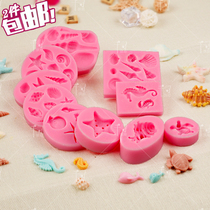 2 Pieces Shells Pearl Marine Sea Snail Sea Star Diy Chocolate Molds Turned Sugar Silicone Drip Glue Molds