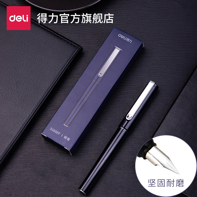 Derri S160EF fountain pen for students to correct the grip, business adults, male and female pen ink sac can be replaced
