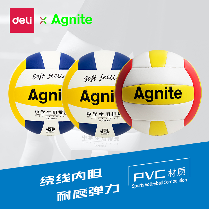 (Removed) Deli Annnet Volleyball Middle School Entrance Examination Student Soft Style No. 4 No. 5 Beginner Men's and Women's Volleyball