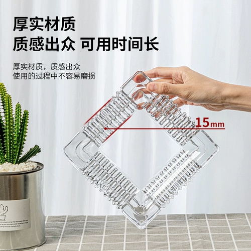 Стеклянная прозрачная маленькая пепельница для офиса для отеля