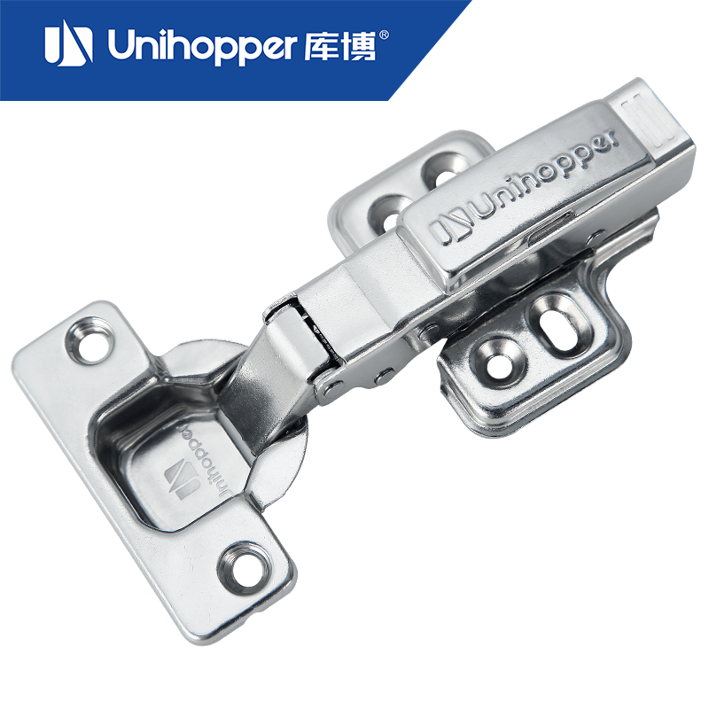 Cubo Stainless Steel Hinged Kitchen Wardrobe Quick Loading Buffer Damping Flat Door Five Gold Accessories Hydraulic Spring Hinge