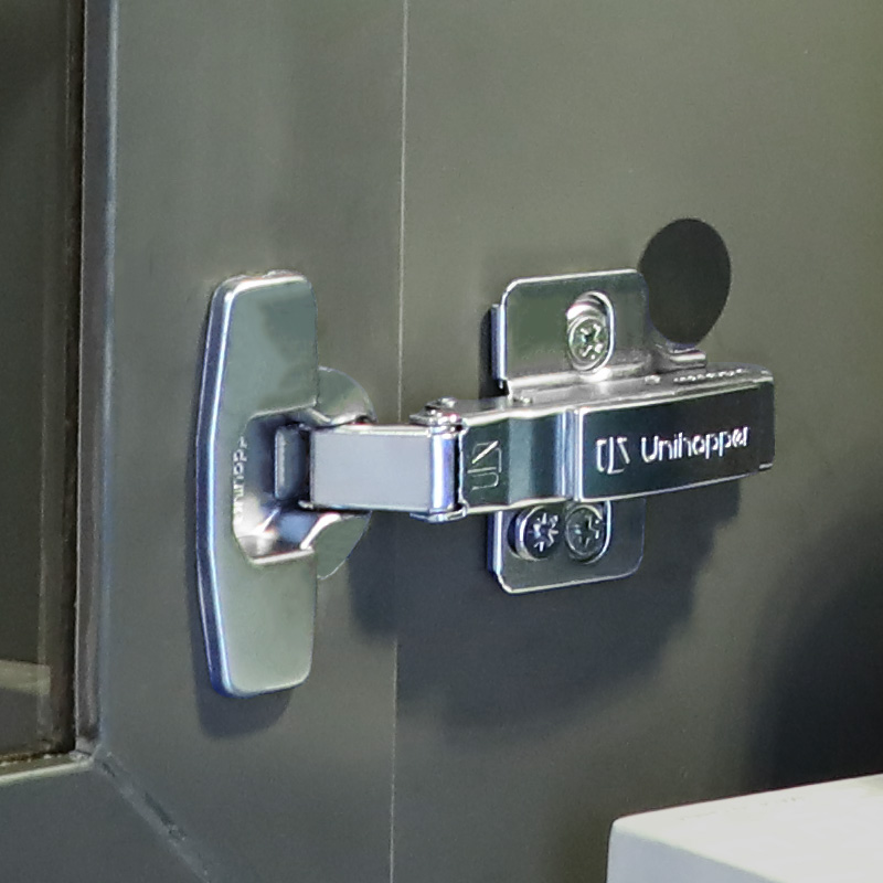 Uniihopper Cubo Closet Door Flat Open Door Hinge Hinge Upper Turn Door Hinge Damping Buffer Full Cover Hinge