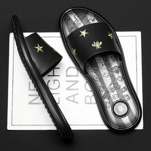 Slipper Men xia ins Fun 鲂 饬 饬      кожа