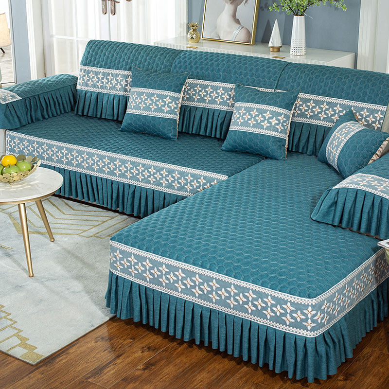 2020 autumn and winter sofa cushion four seasons universal European-style sofa cushion cover custom non-slip fabric sofa cover cushion