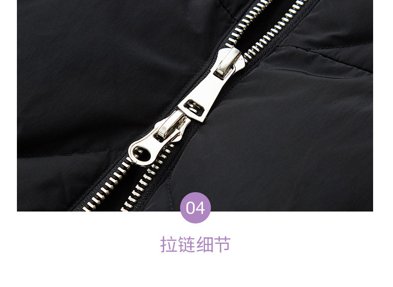 波司登旗下 冰洁 女士加厚中长款 貉子毛领羽绒服 90%含绒量 图11