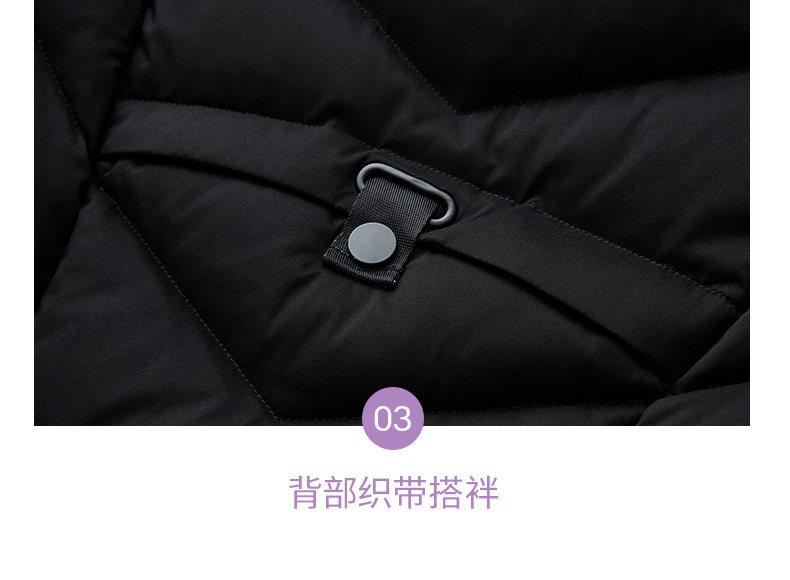 波司登旗下 冰洁 女士中长款 貉毛大领羽绒服 90%白鸭绒 图22