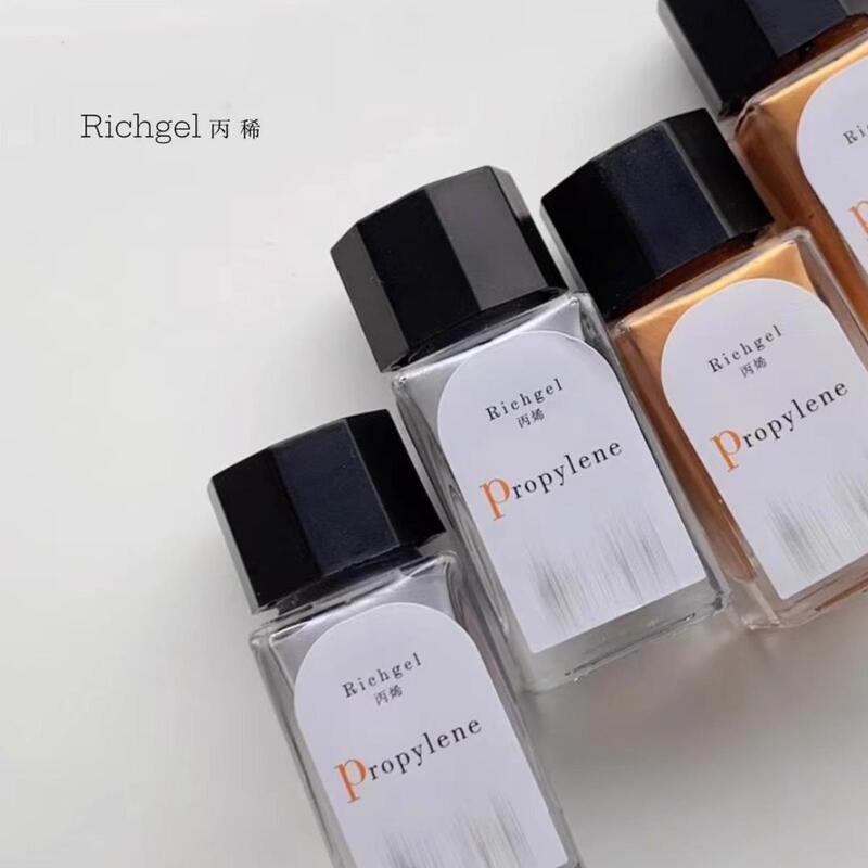 Richgel White Gold Silver Painted Manicure Acrylic Rain Mist Wraps the Fairy Spirit