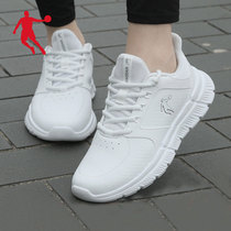 Jordan women shoes sneakers spring leather face breathable casual shoes Sub pure white small white shoes Soft bottom heightening running shoes