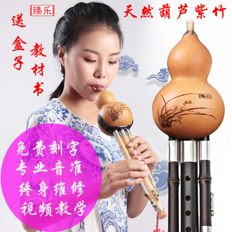 Gourd silk instrument beginner anti-fall C key primary school students introductory adult lower B tone children self-study