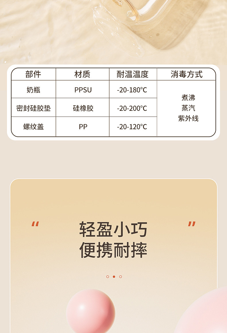 新贝婴儿储奶瓶宽口径保鲜PPSU母乳储奶瓶9159可直连吸奶器做奶瓶 — 12