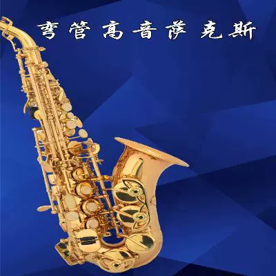 Cao cấp thương hiệu Ston B phẳng nhỏ khuỷu tay âm thanh treble tường gió dành cho người lớn Nhạc cụ saxophone soprano nhỏ - Nhạc cụ phương Tây