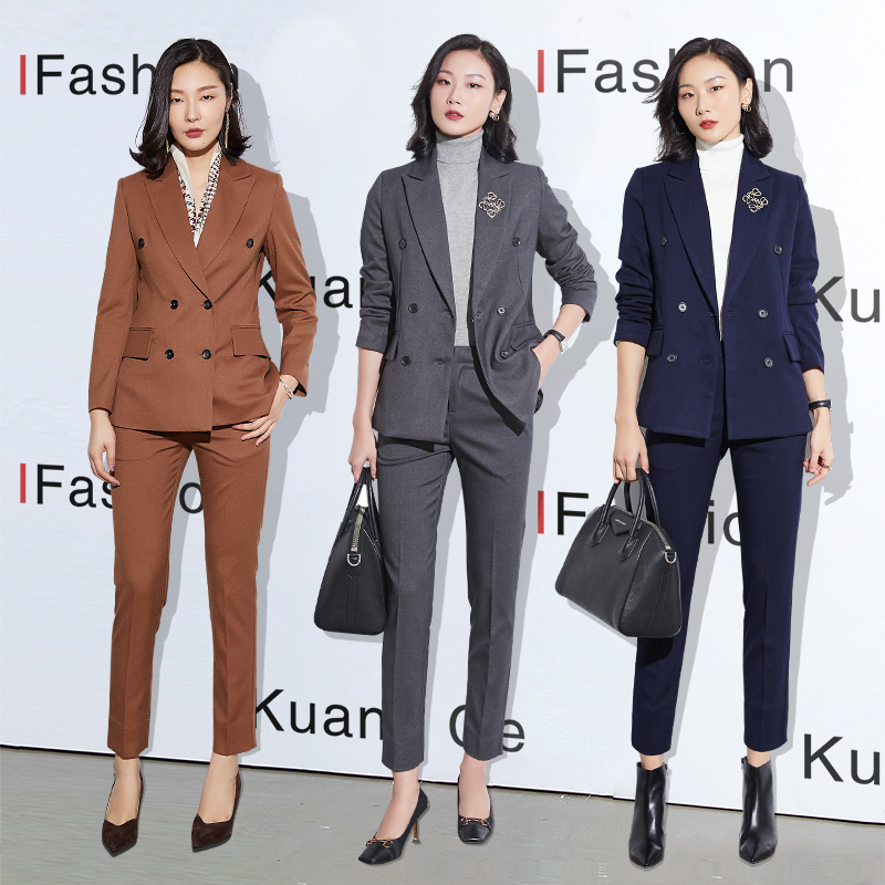 Kuang book suit suit female president high-end professional spring and autumn slim suit formal dress Korean version of the temperament fashion overalls