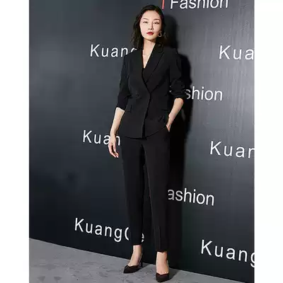 Professional suit suit suit women's dress autumn Korean fashion temperament suit two-piece OL uniform jacket