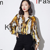 Shirt Woman Spring New Design Sensation Little Crowdsourced Fashion Loose Temperament Long Sleeve 100 Hitch Blouse Blouse