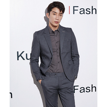 Korean version of the trend mens suit business casual mens suit youth slim dress wedding wedding groom dress