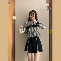 Xiaoxiangfeng light luxury suit trousers spring style female 2022 spring and autumn new celebrity temperament two-piece female