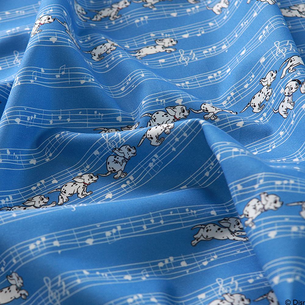 Korea Imported Pure Cotton Cute Cartoon Plain Weave Cloth Clothing Bed Linen Bag Hat Handmade Fabric Notes Spotted Dog-Taobao