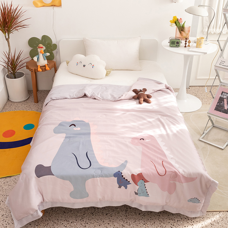 Class A 60s tribute satin Modale embroidered silk children Summer cool by baby Kindergarten Nap Special Air Conditioning by Core