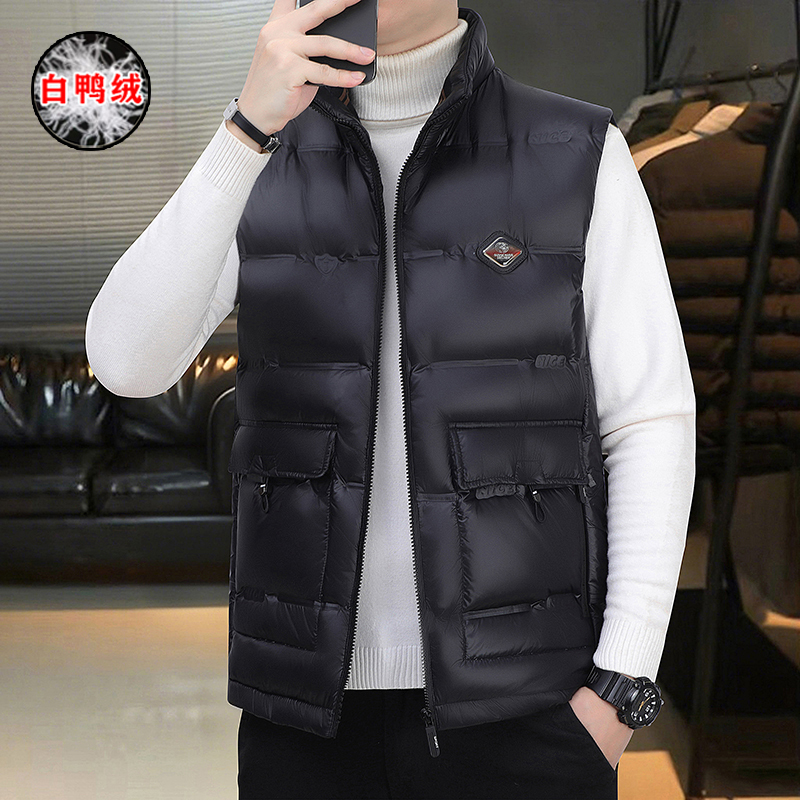Fokke Paul down Vest for Men, Winter White Duck down Short Casual Warm Vest, Slim Fit Vest 2025 New Model Fokke Paul down Vest for Men, Winter White Duck down Short Casual Warm Vest, Slim Fit Vest 2025 New Model