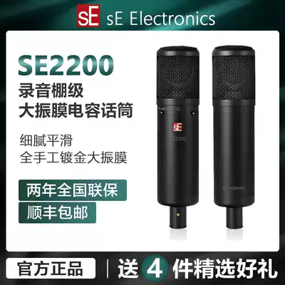 US sE 2200 professional large diaphragm condenser microphone microphone recording studio live broadcast anchor K song sound card set
