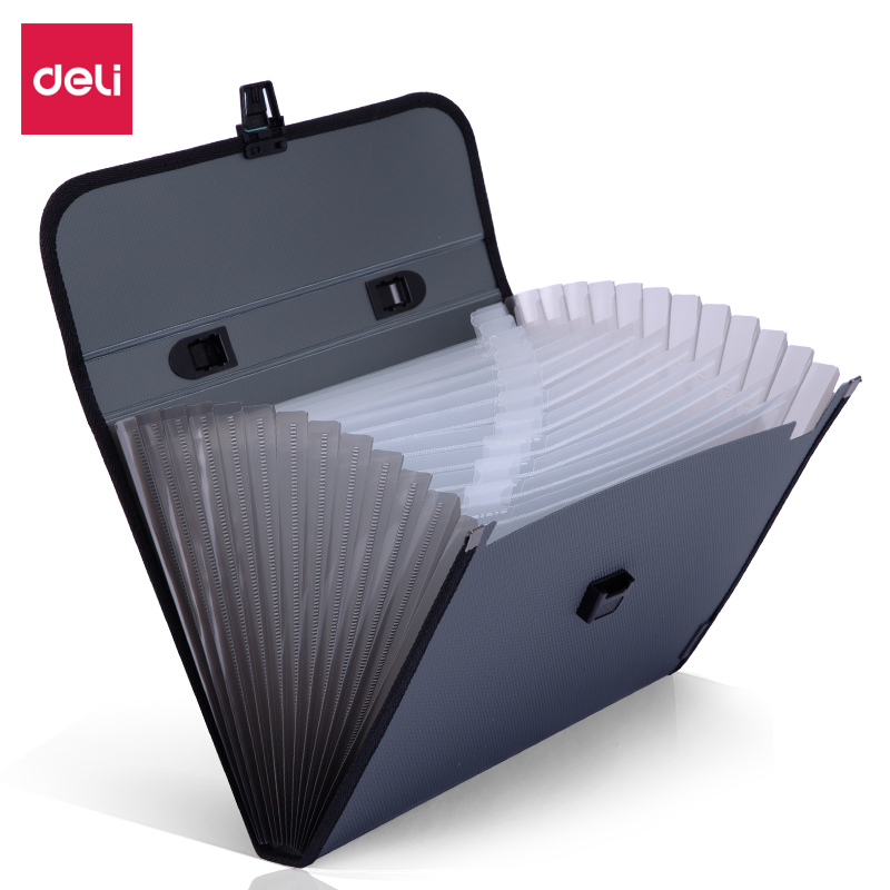 Deli 5555 organ bag bill data book storage and arrangement of bills folder A4 organ bag