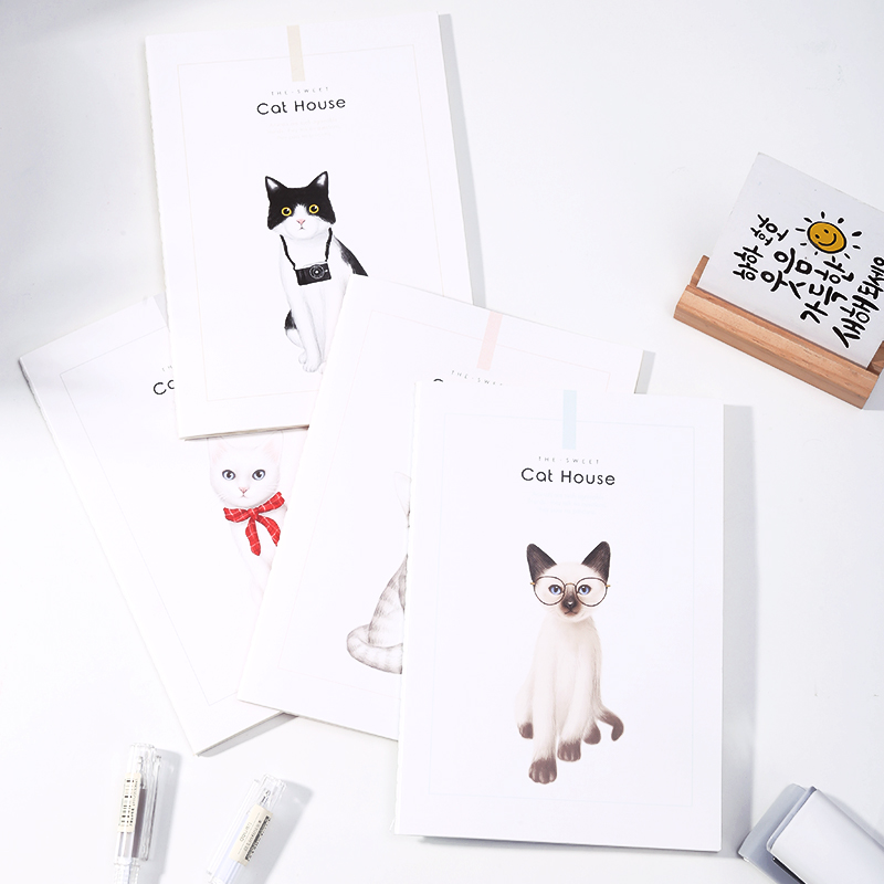 Able A5 B5 B5 16k minimalist college student with notebook a5 Art and art Delicate Cute Little Fresh Girl Hearts Benson Super Thick Car Stitches Notepad b5 Day Note Wholesale