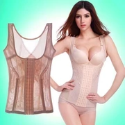 Khóa kéo siêu mỏng có thể điều chỉnh cơ thể định hình đồ lót eo và bụng corset hông body body vest nữ mùa hè