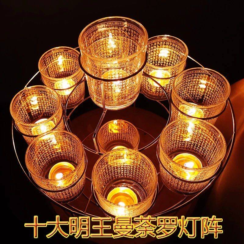 Ming Wang Man in full swing lantern Crisp Oil Lamp Stainless Steel Dragon Fascia Frame with Pan Van Gold Character Thickened Glass