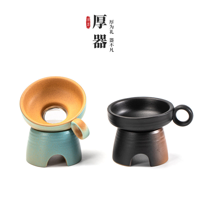 Retro Kiln Variable Filter Tea Ware Tea Set Accessories Ceramic Kung Fu Creative Tea Filter Tea Leaf Filter Tea Leakage Net Tea Septor