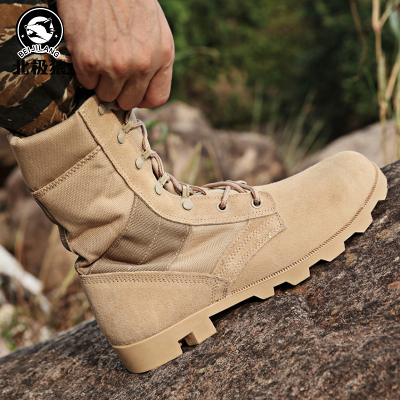 Arctic Wolf summer breathable high-help combat boots male and female couples outdoor commando tactical desert climber fan boots