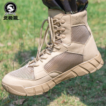 Arctic Wolf Autumn Mid-help breathable net surface combat boots male desert mountaineering boots tactical land combat special forces military fans boots