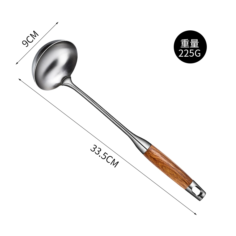 Xẻng inox 304 xẻng nấu ăn Đức bếp bằng sắt xẻng dài tay cầm thìa chiên một xẻng cá xẻng phẳng Trung Quốc - Phòng bếp chảo chống dính bếp từ