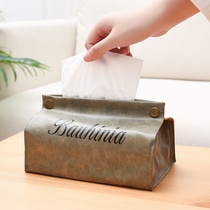 Creative ins tissue box Simple living room dining table Home Nordic car toilet storage pumping paper restaurant tissue cover