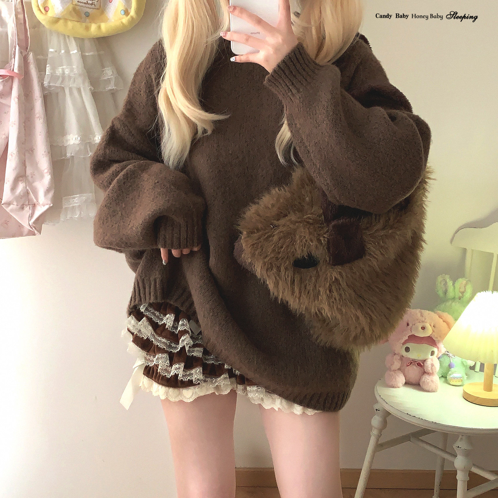 *sleepingdoll ручной работы * тыква сын бархат Слой торт осень и зима версия тыква брюки 