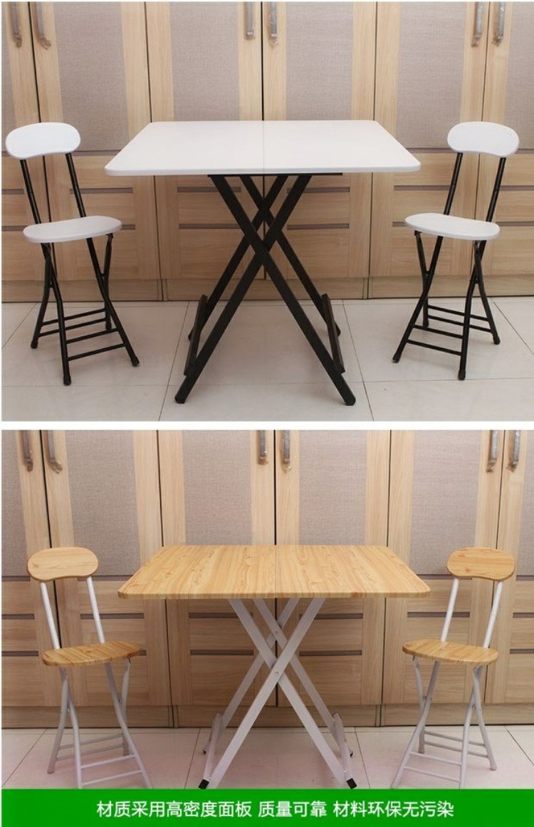 Bàn ăn nhà gấp bàn ăn gia đình 2 người - 4 căn hộ nhỏ Zhuozi đơn giản tròn ngắn - Bàn bàn điều chỉnh độ cao