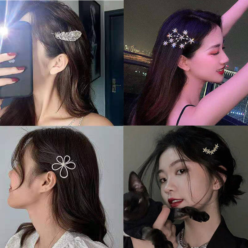 Deep Sea Front Clip Hair Side Hairpin Hairpin Clips Delicate Japan-South Korea Card Children Summer Fairy Air Hair Clips Two Sides Hair