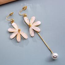 Large Face Suitable Earrings Small Crowddesign Sensation Superior Sweet and No Ear Clip Woman Temperament Clip Ab EAR ACCESSORIES