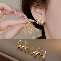 2022 new pop earrings Fashion foreign air tide ear dress lady earrings with small crowdsourced design high level