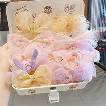 Female Baby Hair Clip Summer Childrens Card Subnetting Red 2021 New Children Butterfly Knots Clips Girls Children