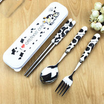 Dry Rice Man Special Spoon Public Chopsticks Public Spoon Suit Net Red Dining Adult Lunchbox Chopsticks Spoon Suit Fork