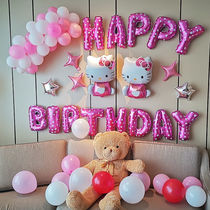 Children Childrens children Birthday Arrangements Decoration Items Girl Princess Wind Ambience Birthday Balloons Decorate Womens Treasures