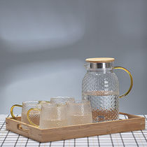 Cool water jug Home High temperature resistant glass thickened Cold tea kettle Water Water Water Lemon Water Container Summer large