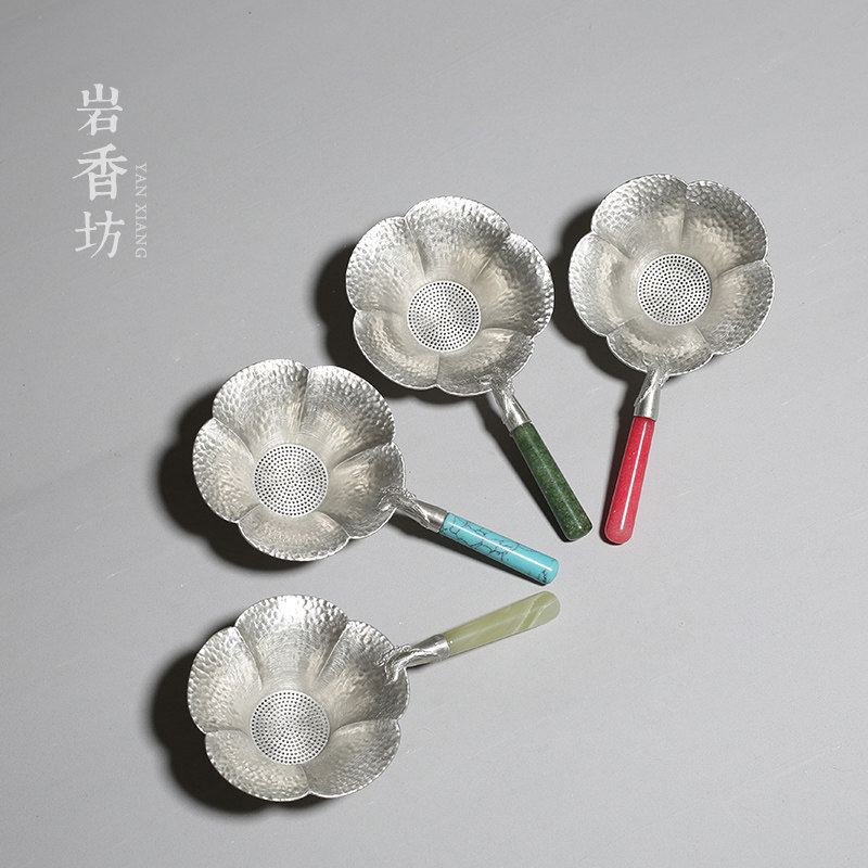 Rock Wool Workshop Tin Made Petal Tea Leak Handle Tea Filter Utilita Tea Duct Accessories