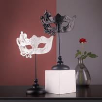 Nordic Venetian Mask swinging pieces Creative Beauty Shop Living room TV cabinet Wine Cabinet Decorated Artwork Desktop Furnishing