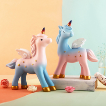 Unicorn Small Pendulum Pieces Inns Creativity Cute Bedroom Refined Adornment Girl Hearts Childrens House Home Small Furnishing