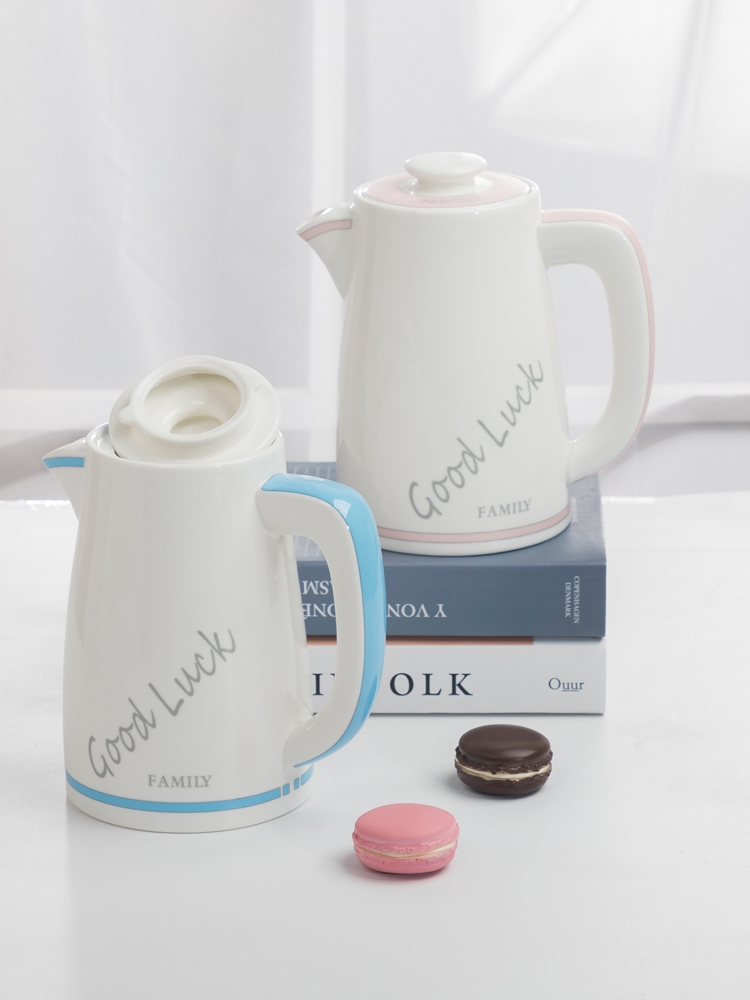 Association, longteng cold ceramic kettle home big handle Europe type cold water capacity of high temperature resistant flower tea powder