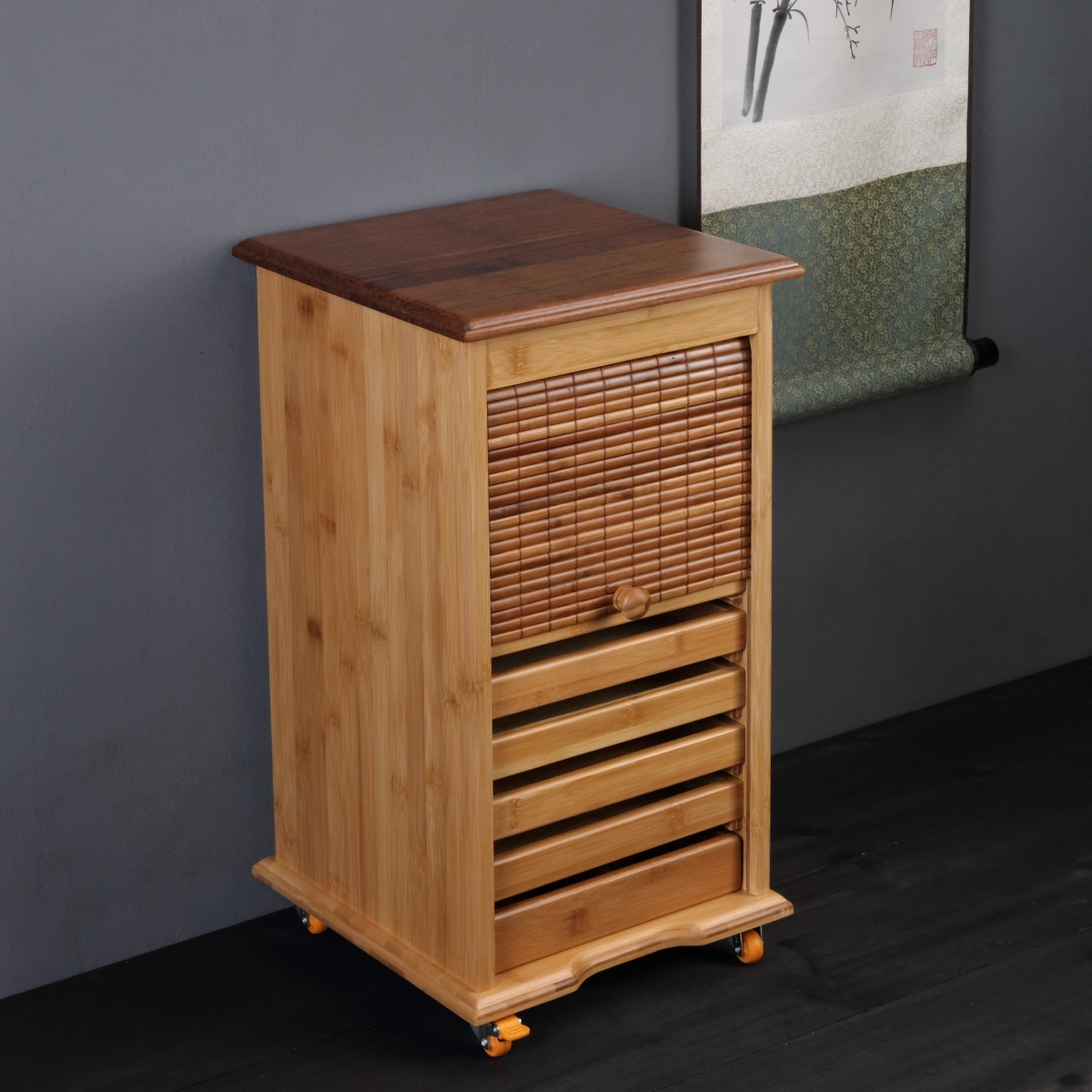 Association between bamboo multilayer drawer boxes of pu - erh tea storage cabinet tea cake tea ano deposit ark of sect tea tea