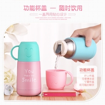 Y small childrens thermos cup mens and womens childrens mini water cup stainless steel cute small portable primary school student bottle